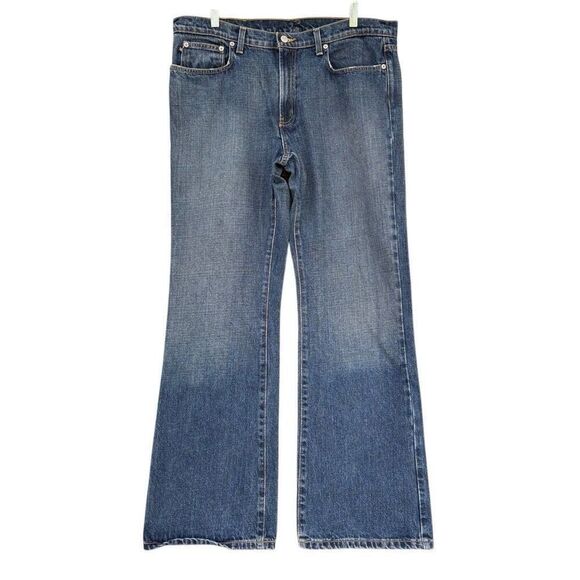 Ralph Lauren Polo Blue Jeans Men’s Size 16x32 Kelly Straight Leg 5 Pocket Unisex - Picture 2 of 8